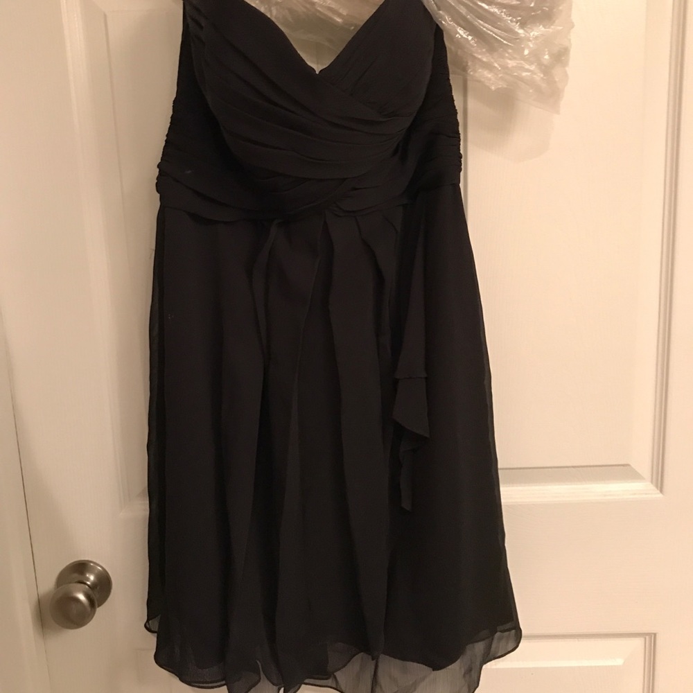 Black sweetheart cut dress